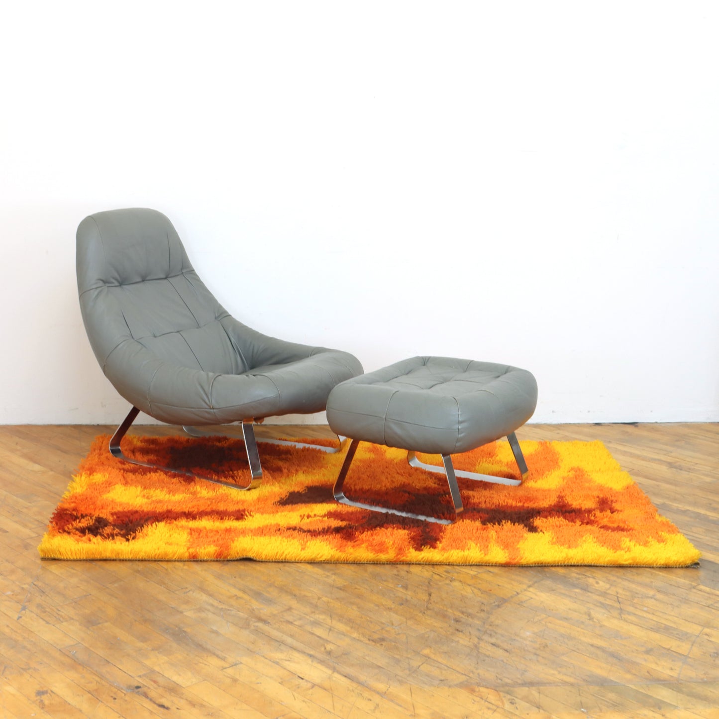 Percival Lafer "Earth" Lounge Chair and Ottoman