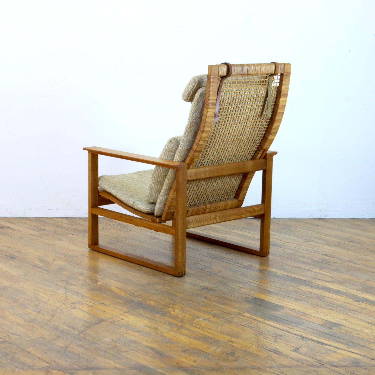 Børge Mogensen 2254 Oak Lounge Chair and Ottoman