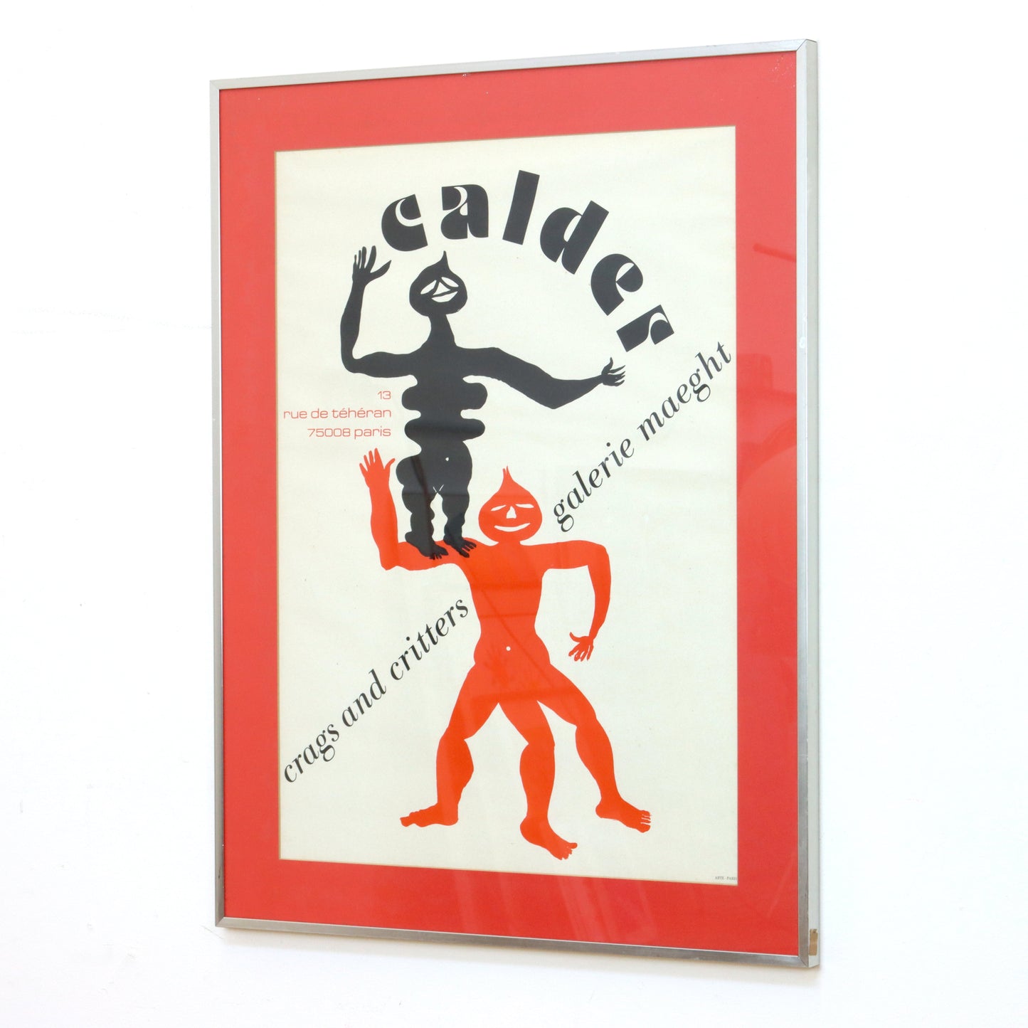 1975 Alexander Calder "Crags and Critters" Exibition Poster