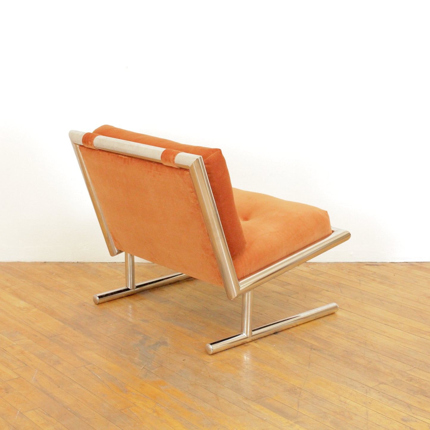 Arthur Umanoff Chrome Lounge Chair for Directional