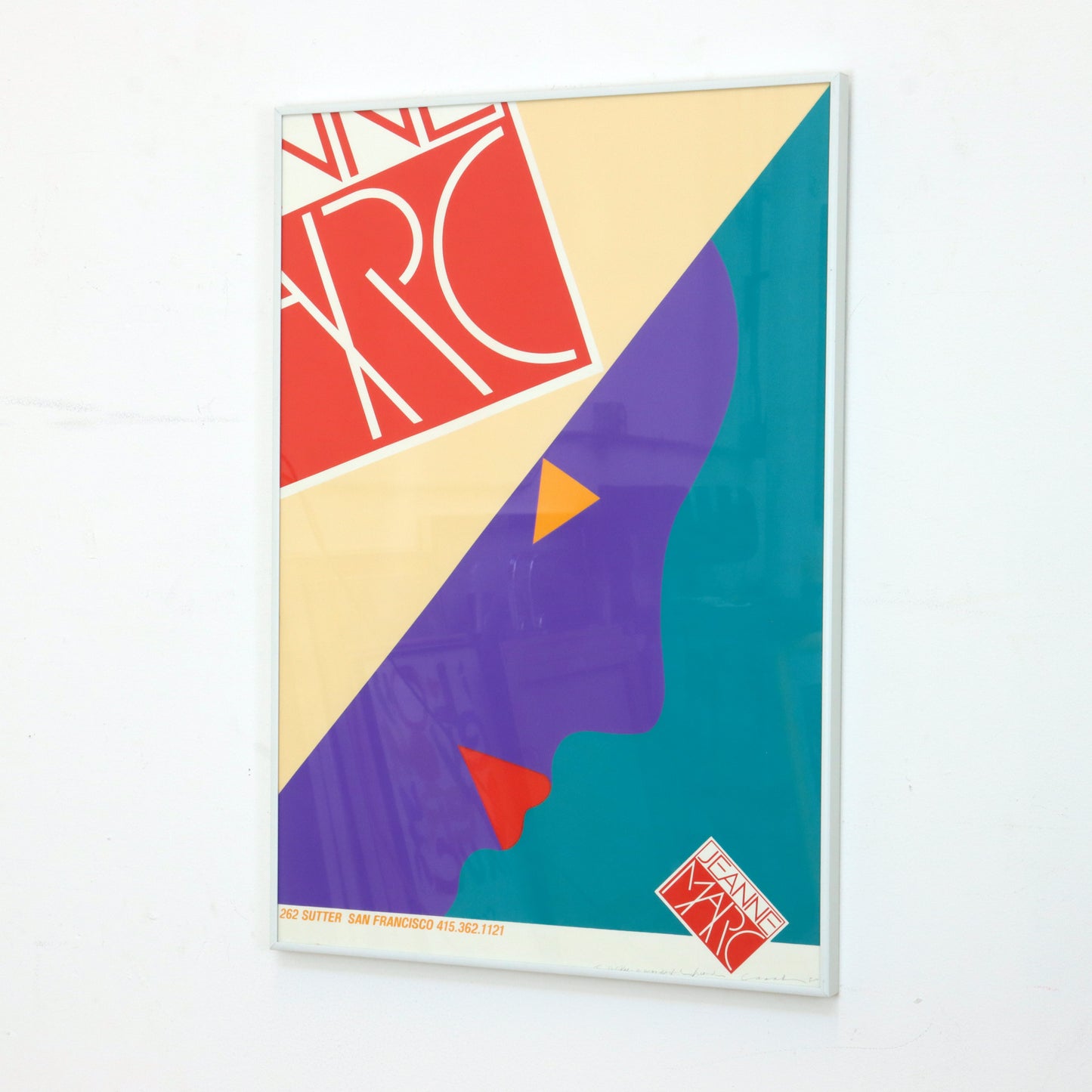 1980 Jeanne Marc Poster by John Casado, Signed