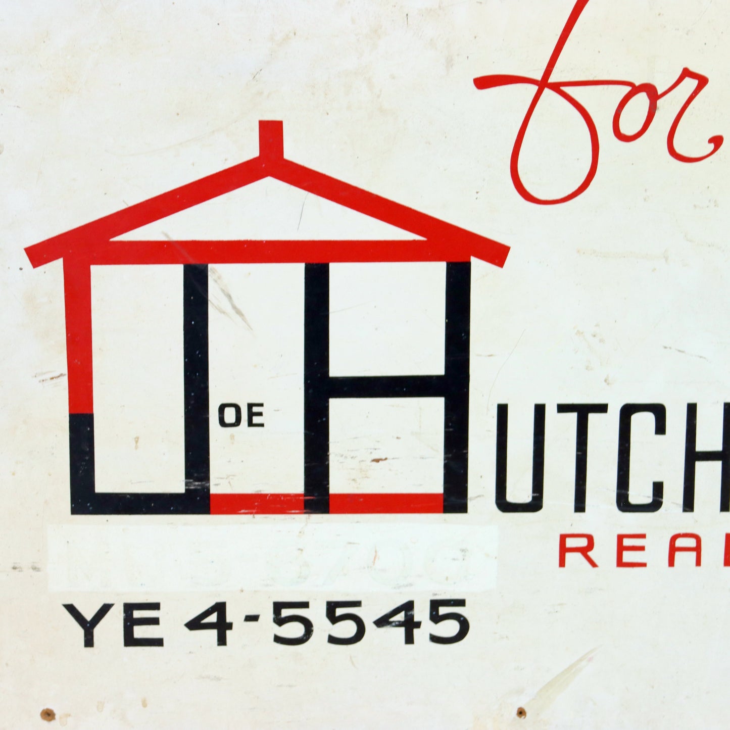 Mid Century Realtor "For Sale" Sign