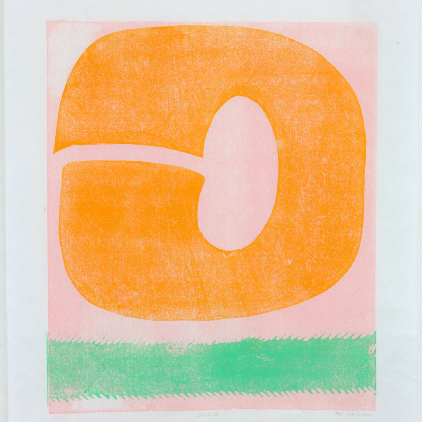 1990 Relief Print by Joyce Dean