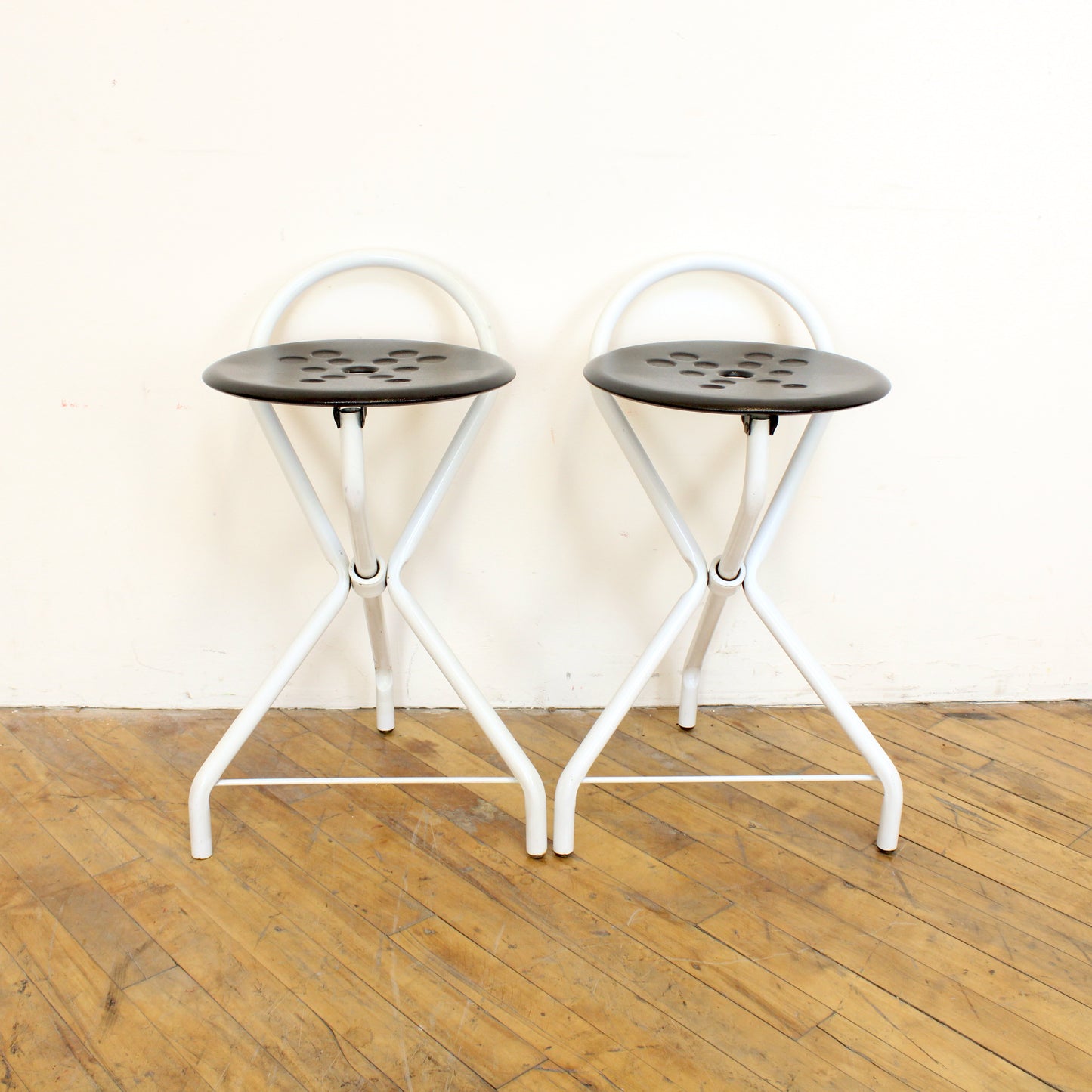 Pair of Tubecon Folding Stools