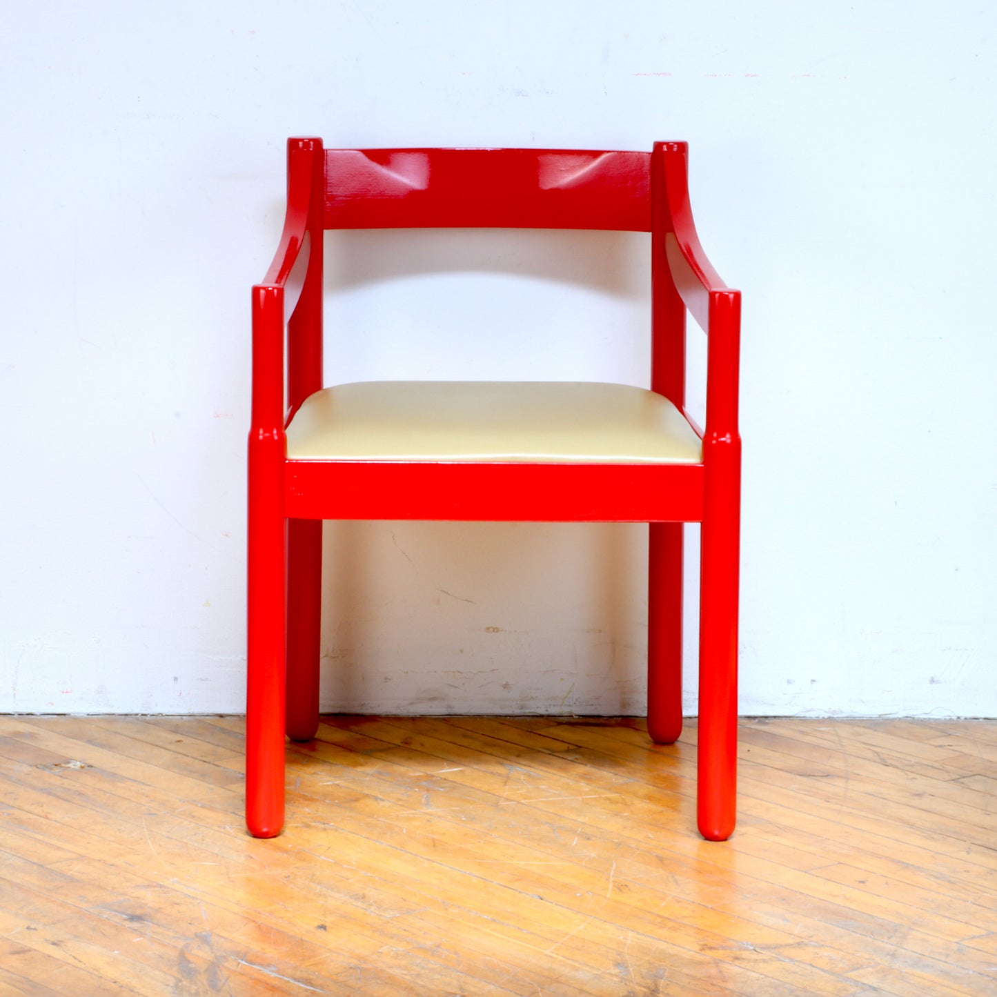 Pair of Vintage Red Carimate Style Chairs