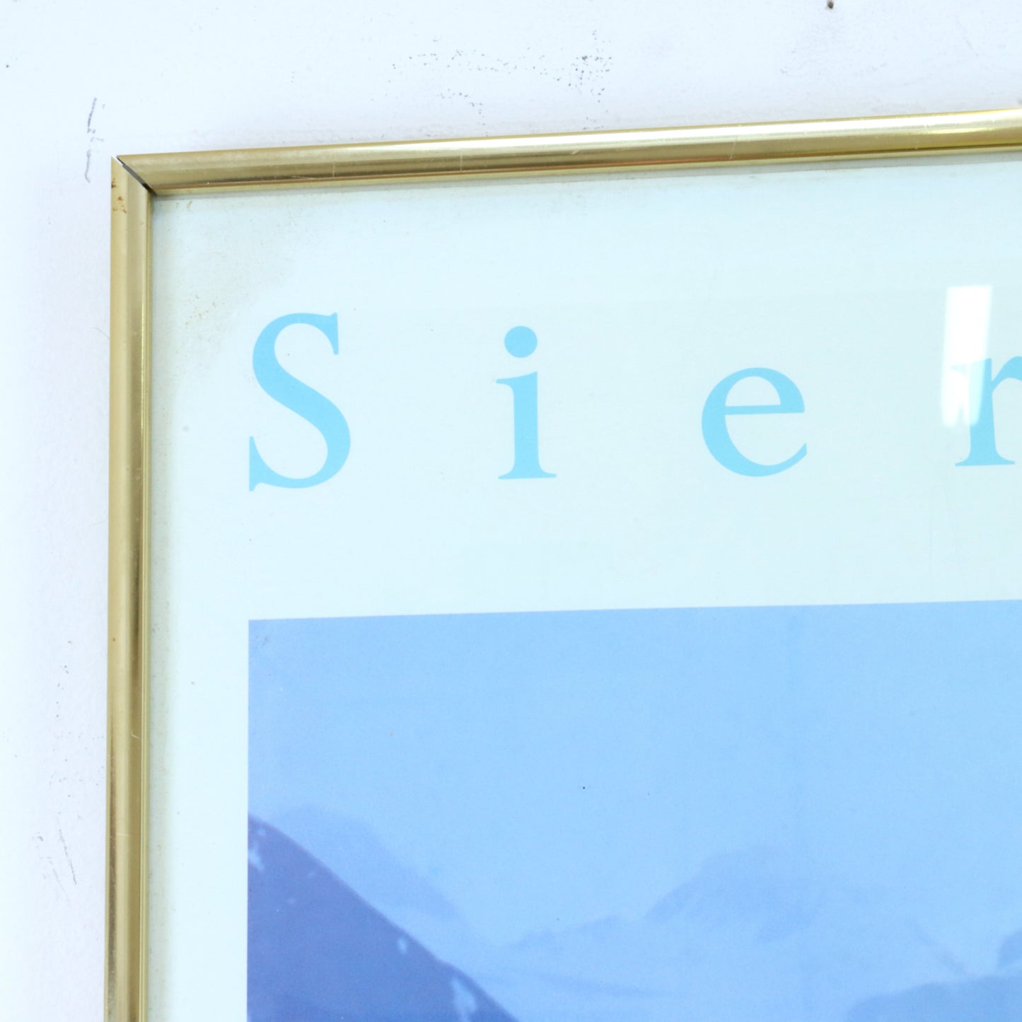 Vintage Framed Sierra Club Poster