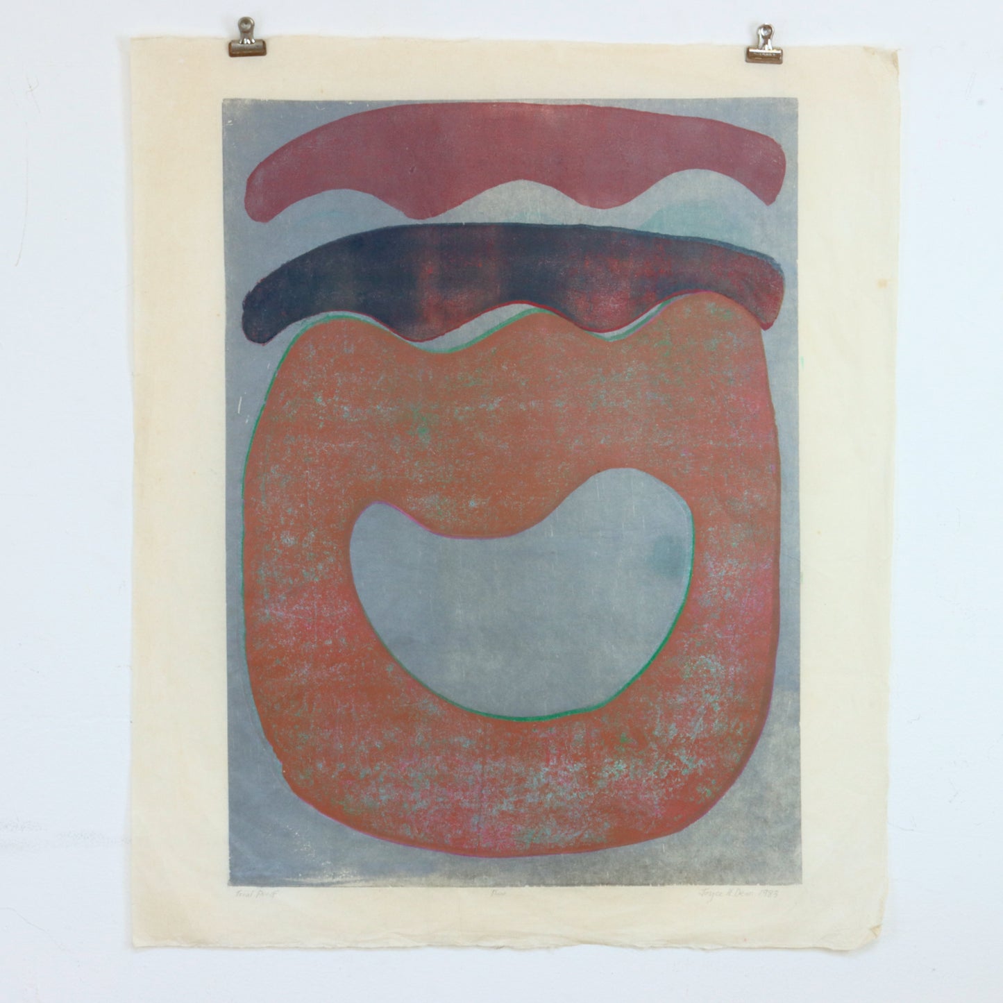 1983 Relief Print by Joyce Dean