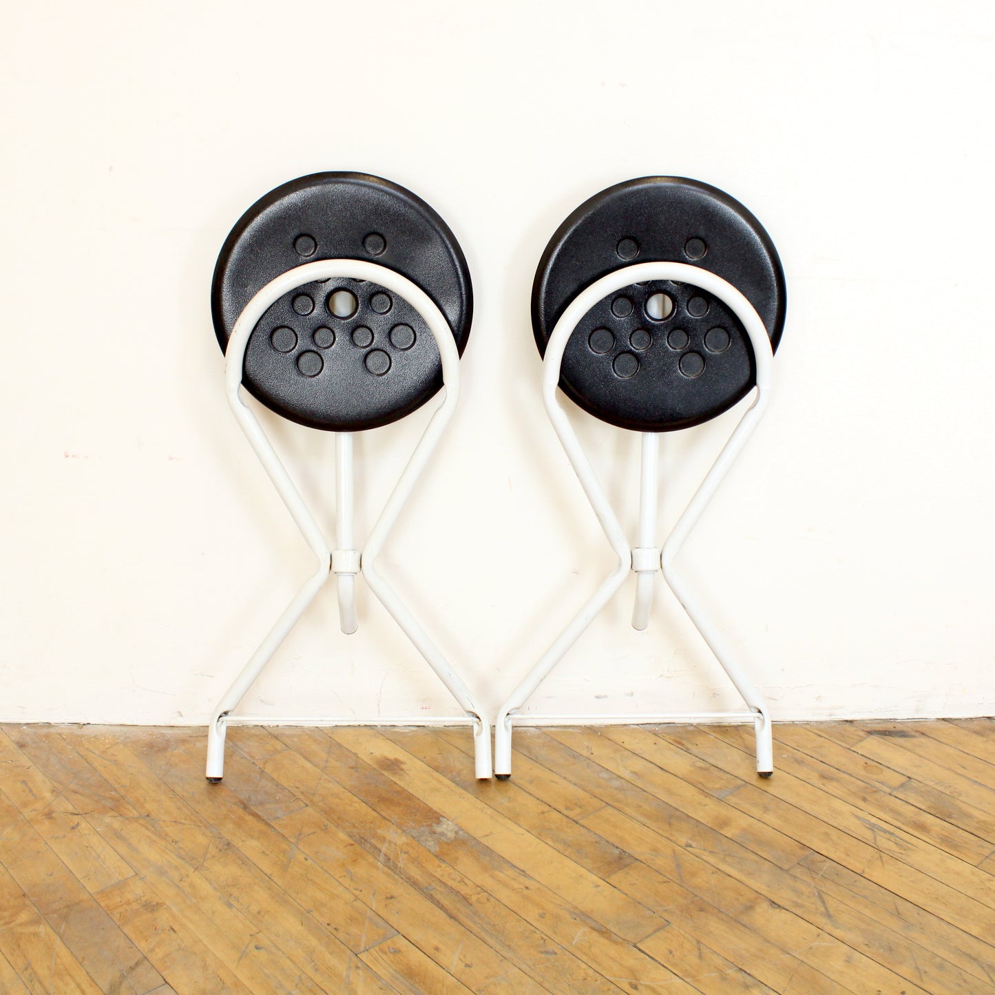 Pair of Tubecon Folding Stools