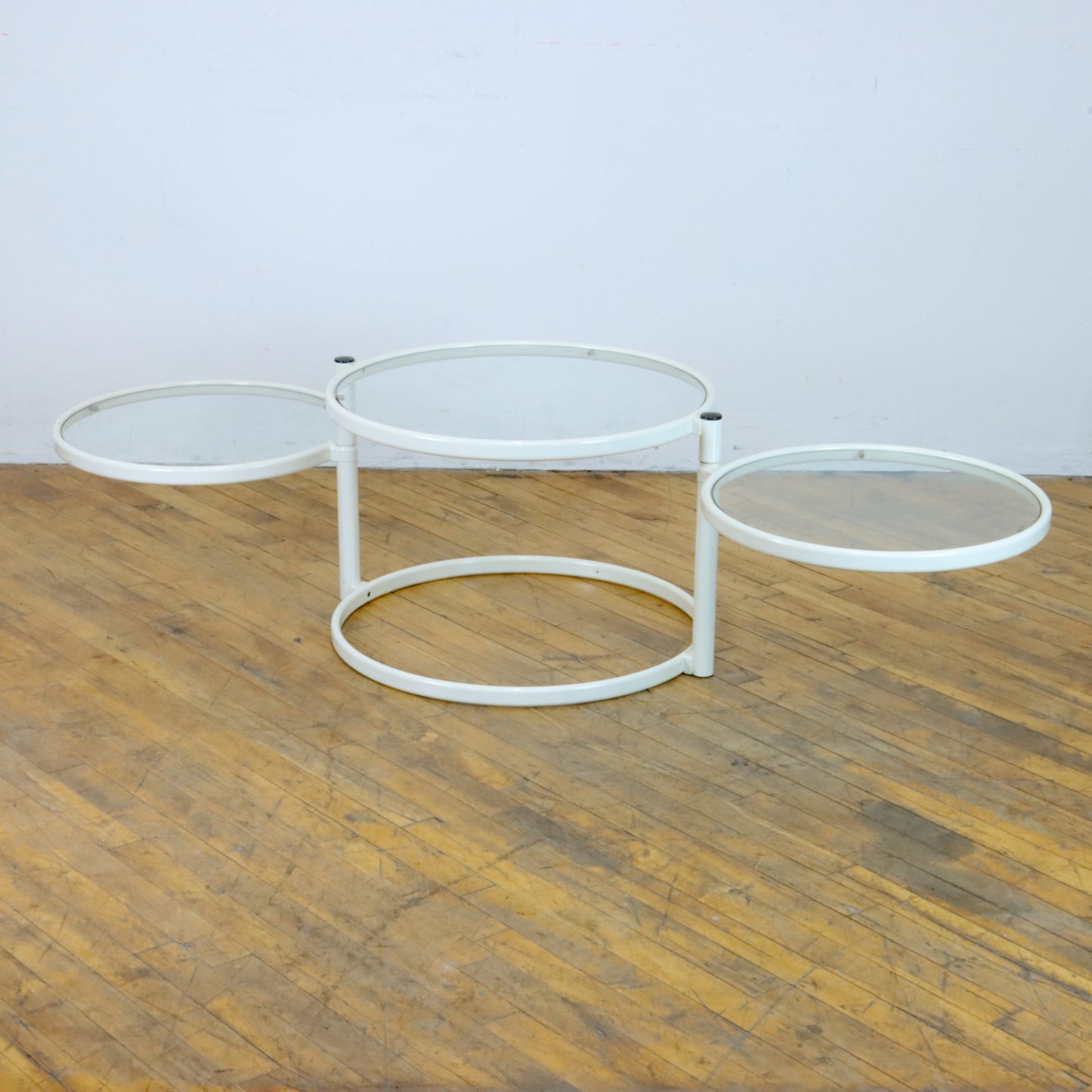 Vintage Three Tiered Swivel Coffee Table