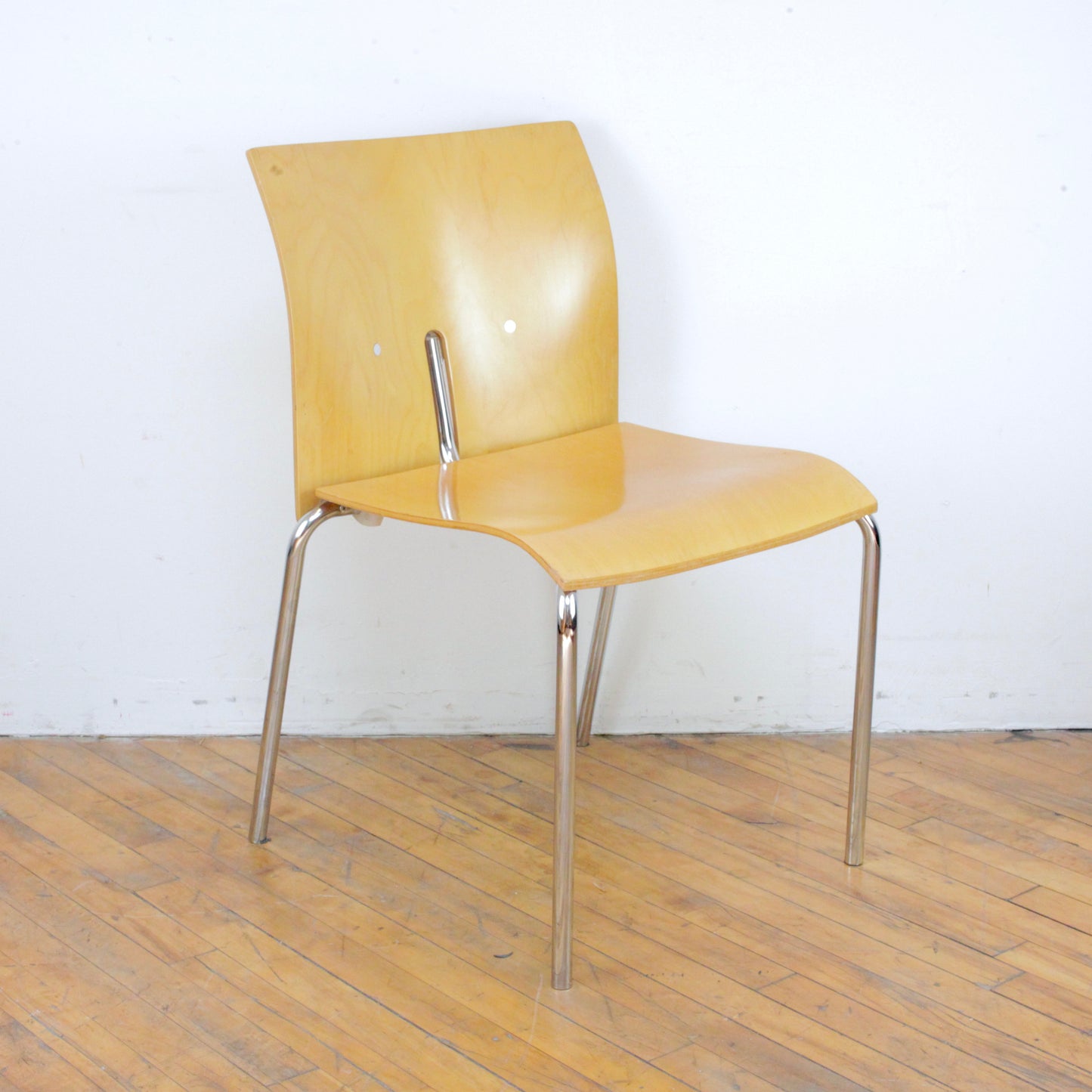 Set of 4 Postmodern Molded Ply Dining Chairs