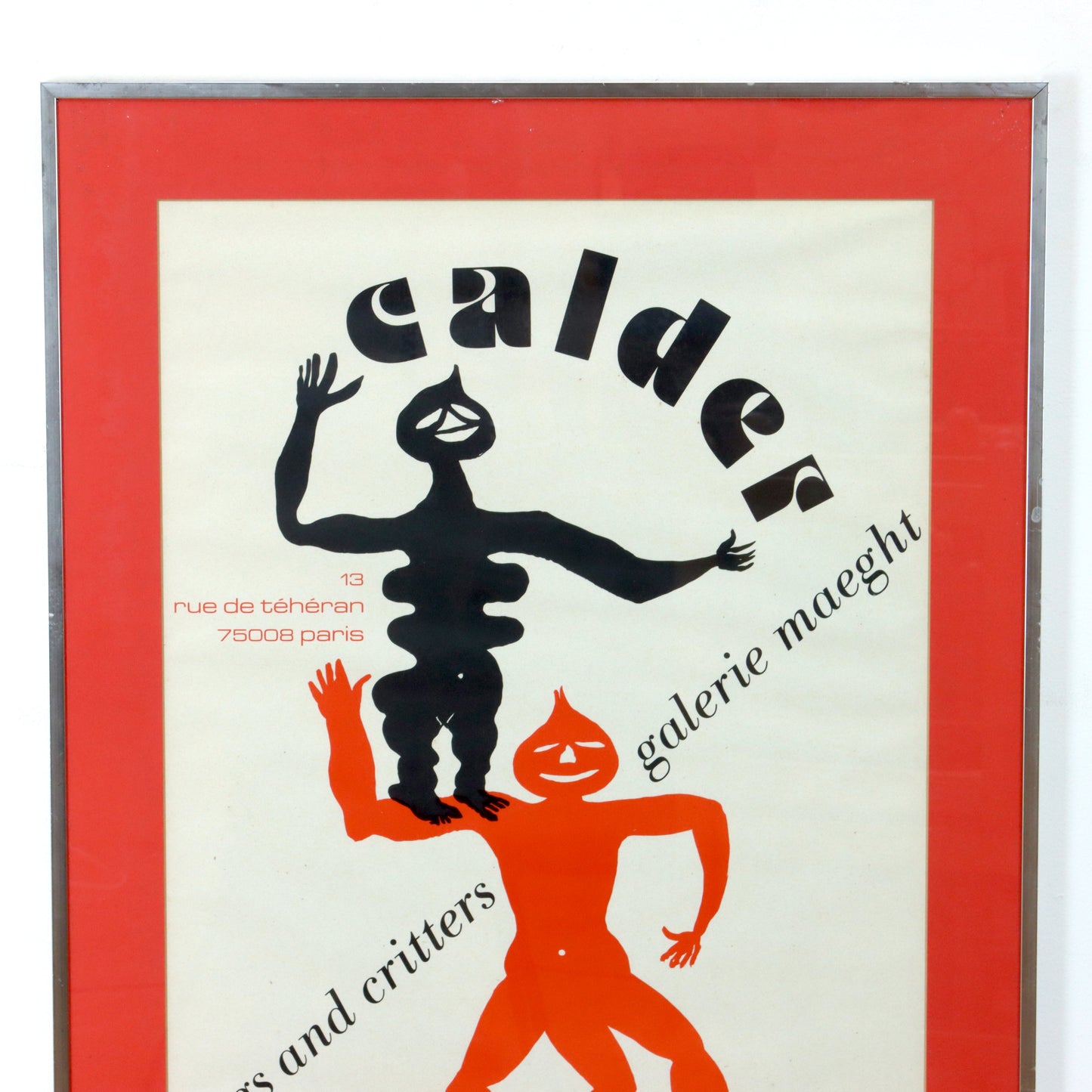 1975 Alexander Calder "Crags and Critters" Exibition Poster