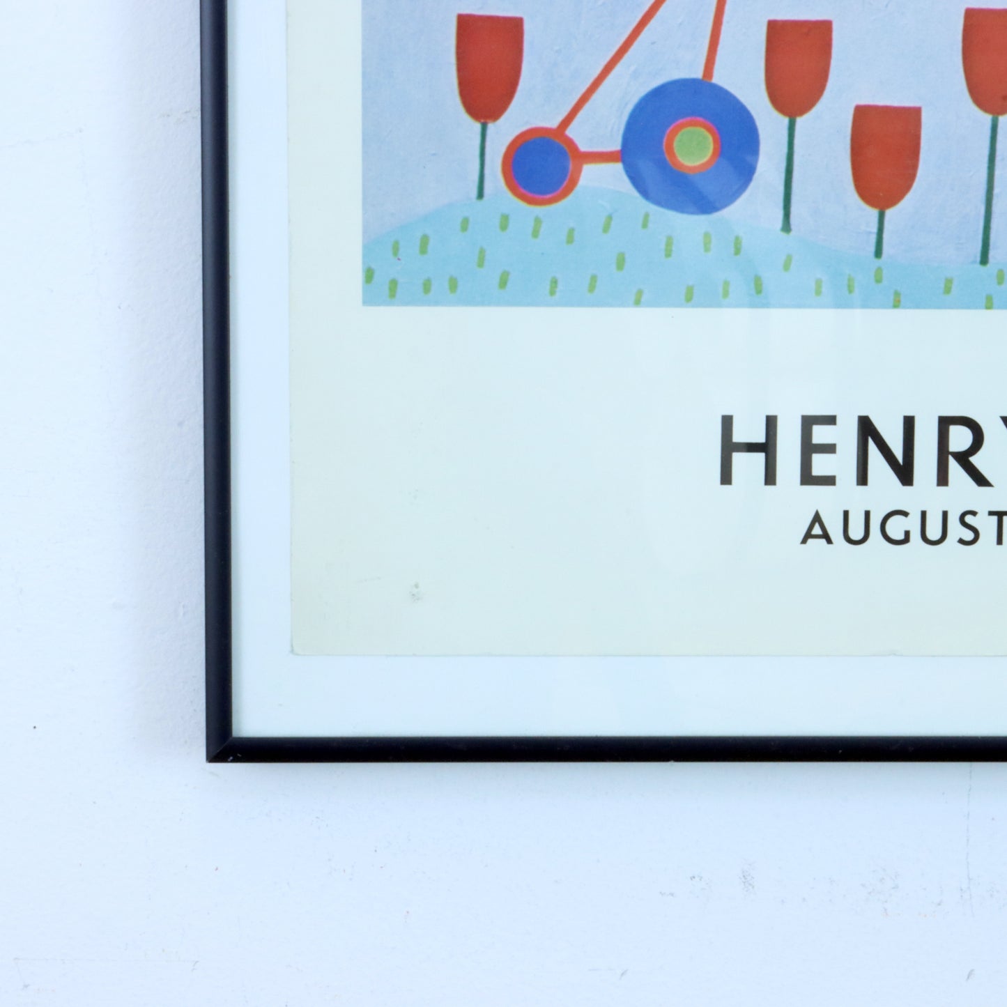 1970s Framed Henry Dietrich Exhibition Poster