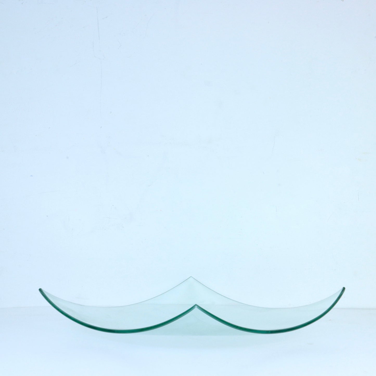Minimalist Bent Glass Platter
