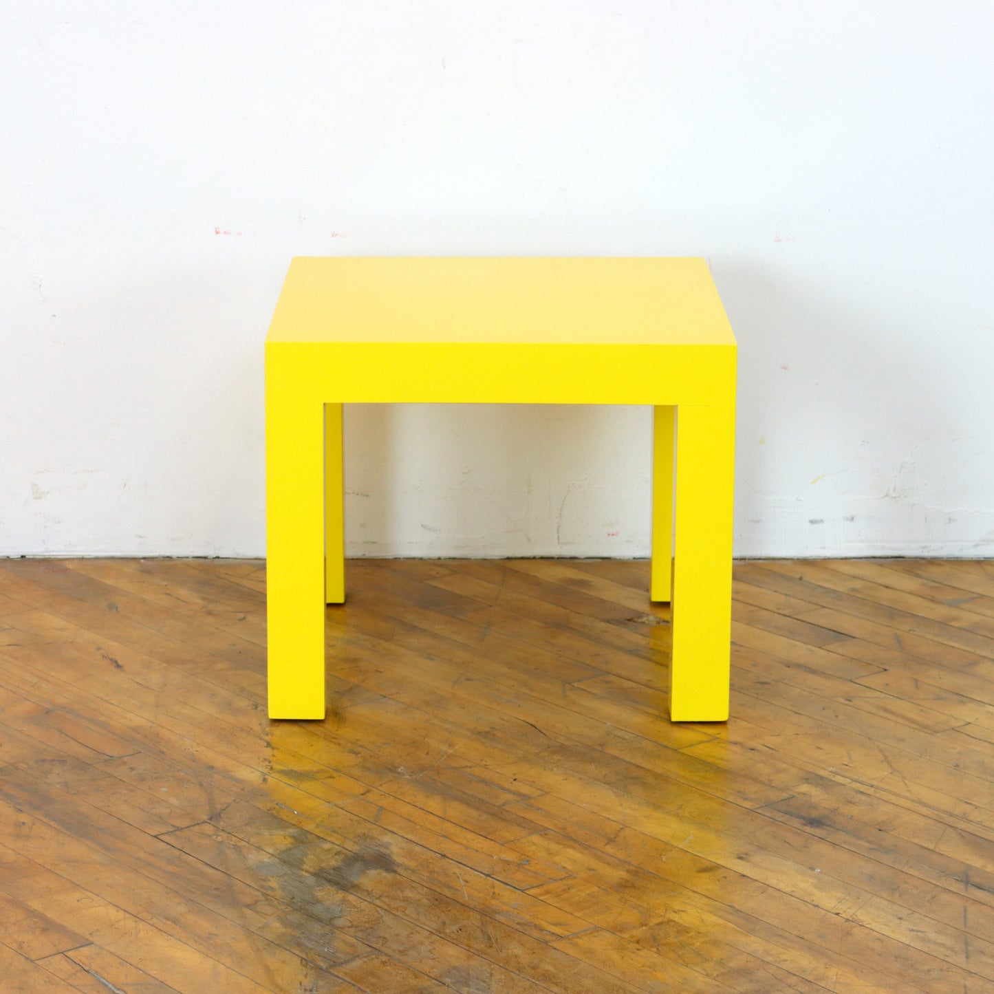 1970s Yellow Parsons Side Table