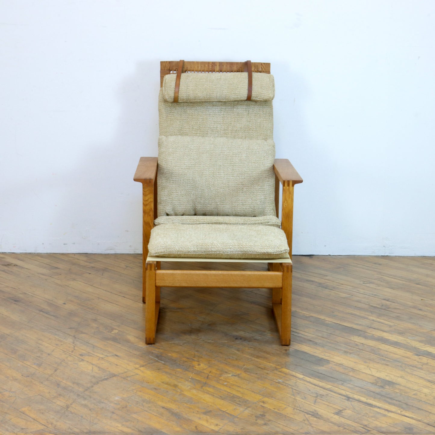 Børge Mogensen 2254 Oak Lounge Chair and Ottoman