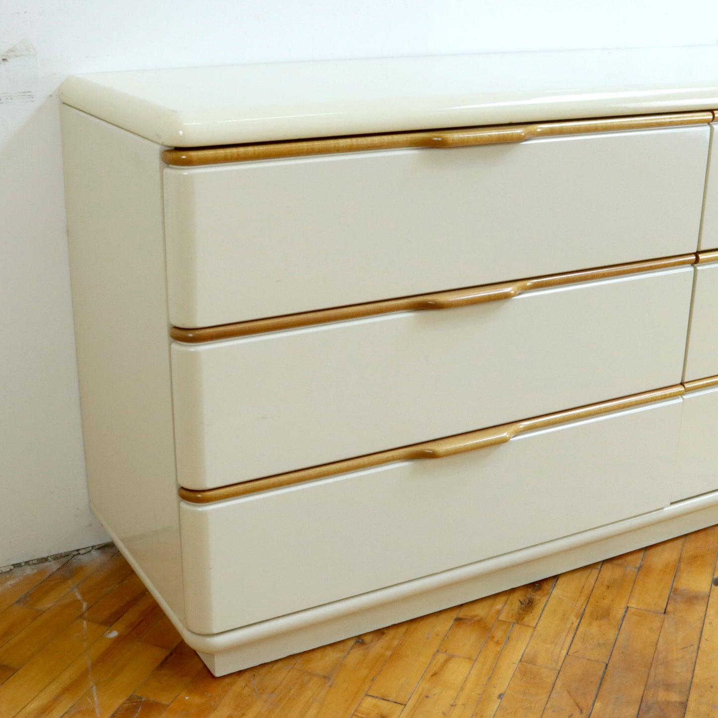 1980s Lane Lacquered Lowboy Dresser
