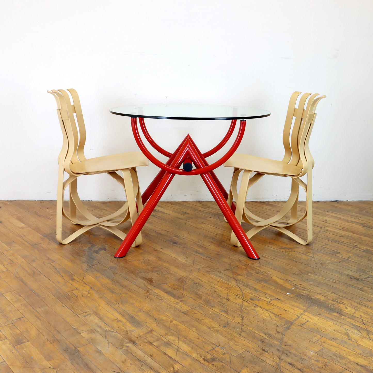 1980s Postmodern Tubular Dining Table