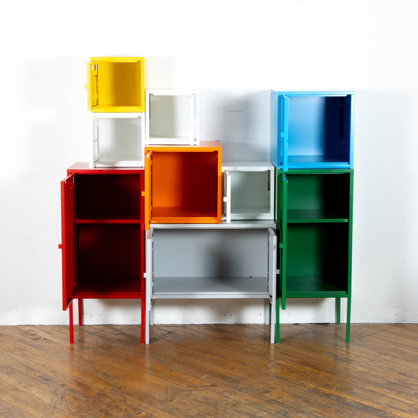 Colorful IKEA Modular Lixhult Locker Set