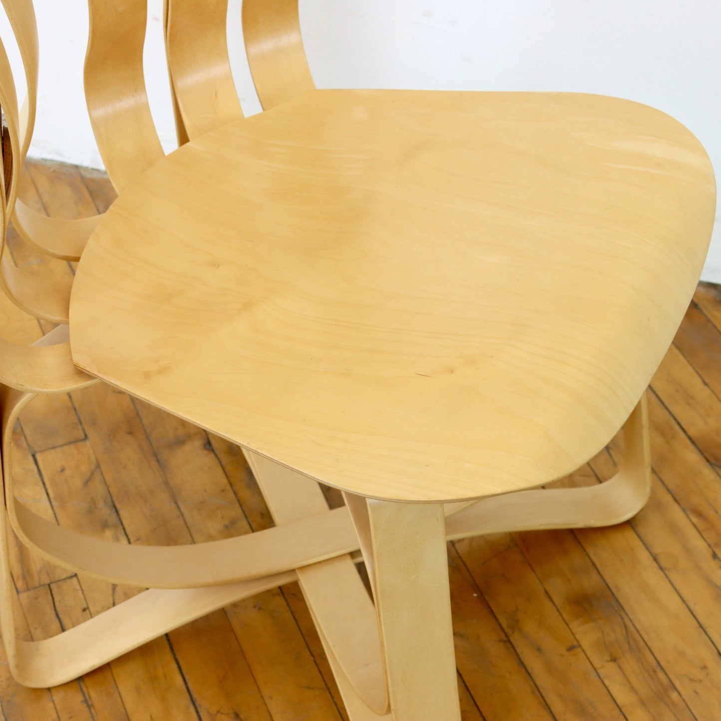 Set of 4 Frank Gehry Hat Trick Chairs