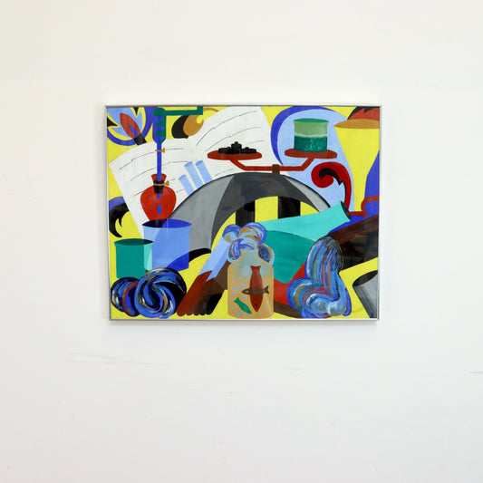 Vintage Abstract Still Life Painting