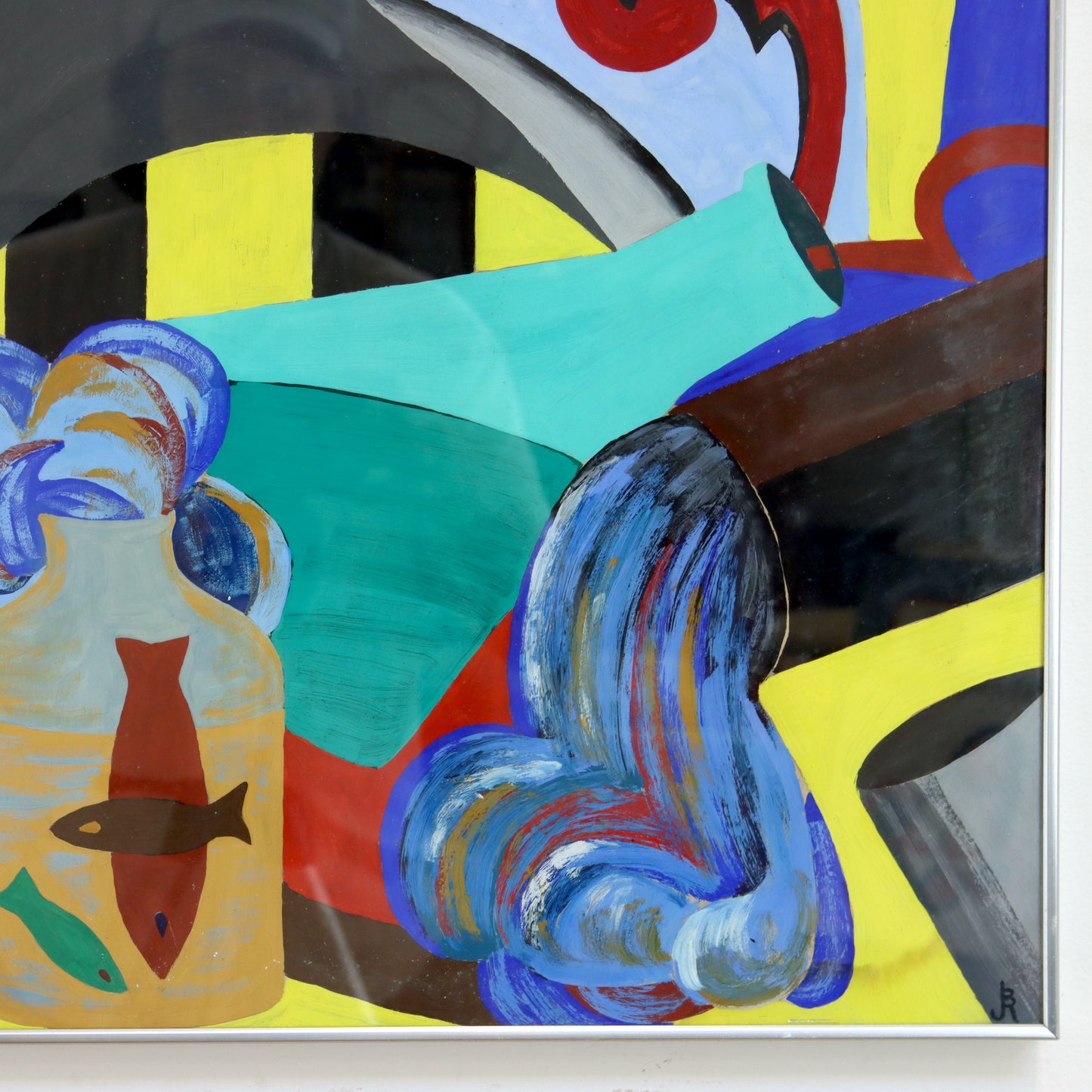 Vintage Abstract Still Life Painting