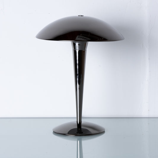 1980s Gunmetal Mushroom Lamp by Lite Source