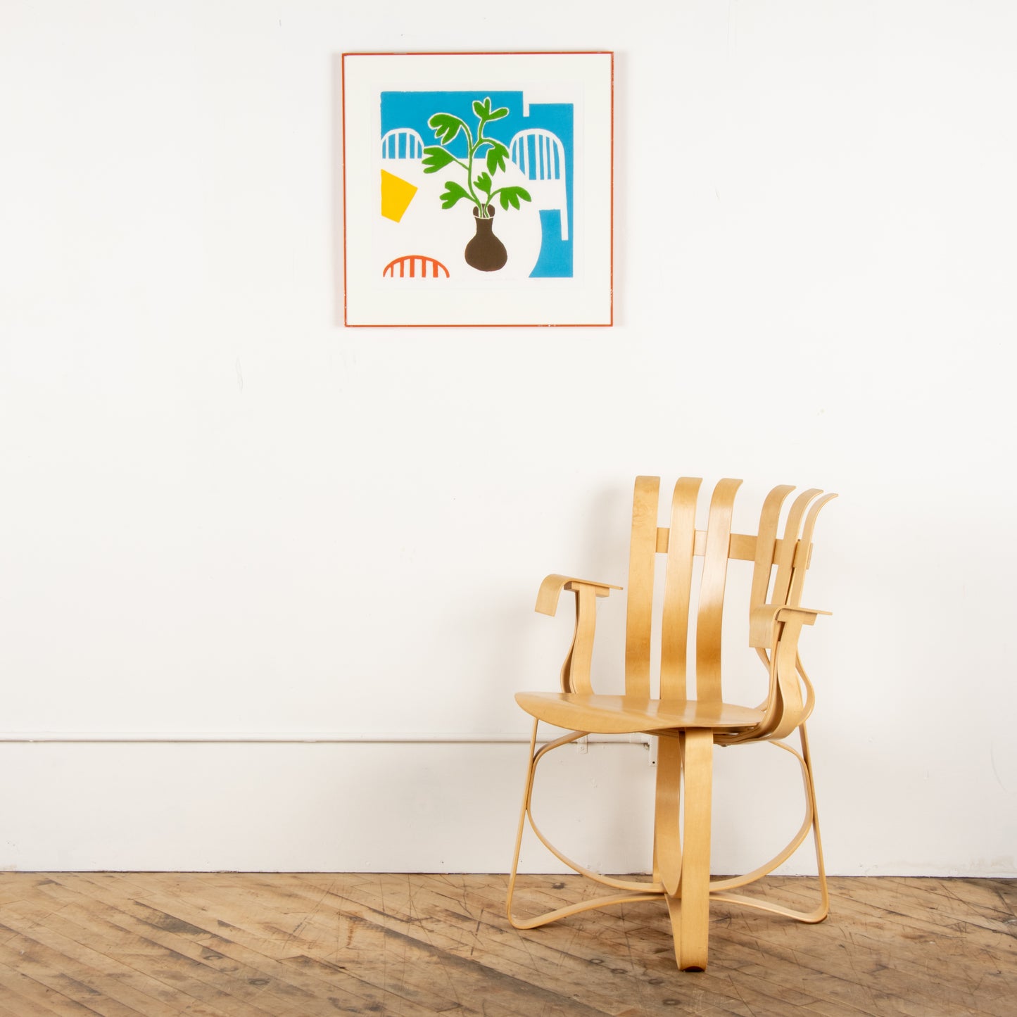 1978 Screen Print by Dan May "Vase on Table"