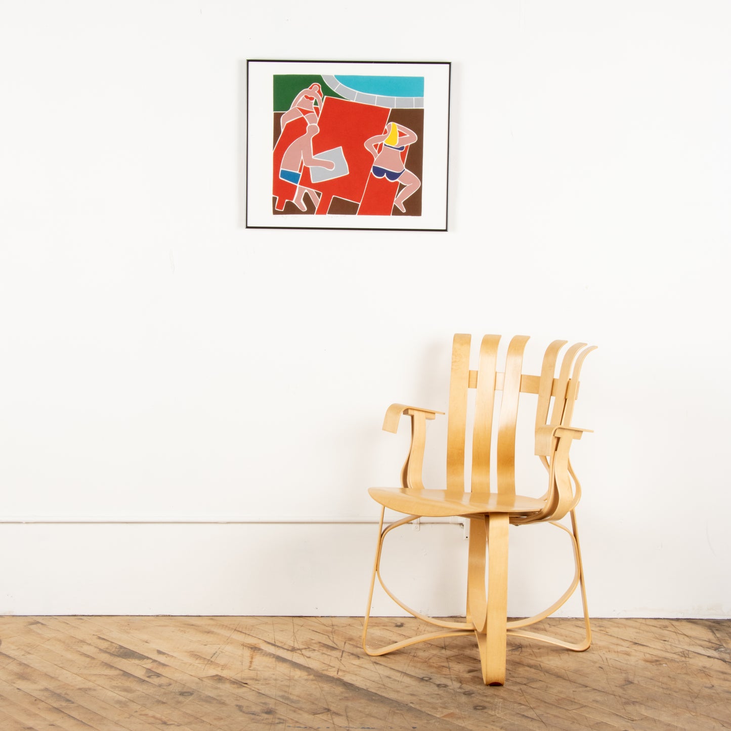 1979 Screen Print by Dan May "By the Pool"
