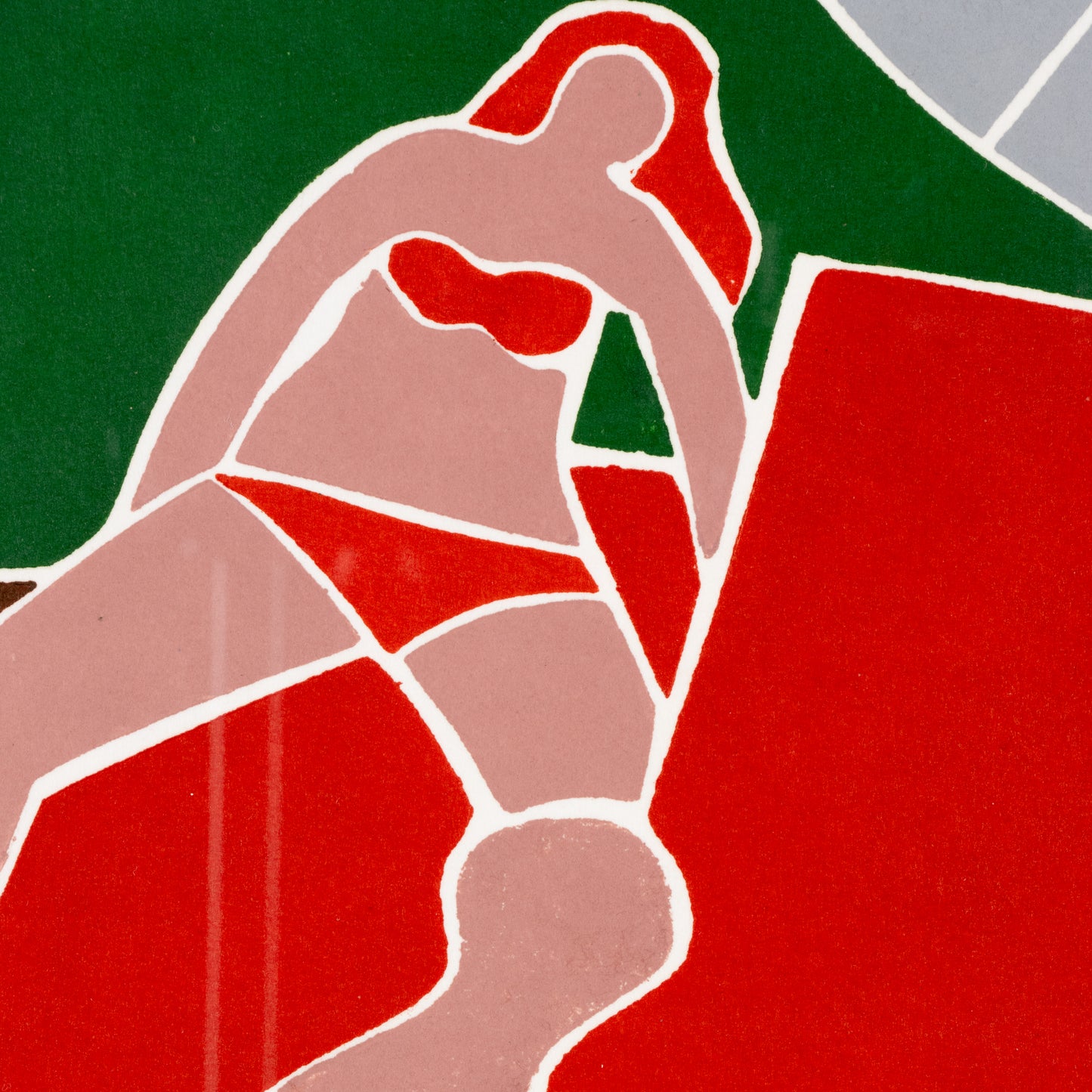 1979 Screen Print by Dan May "By the Pool"