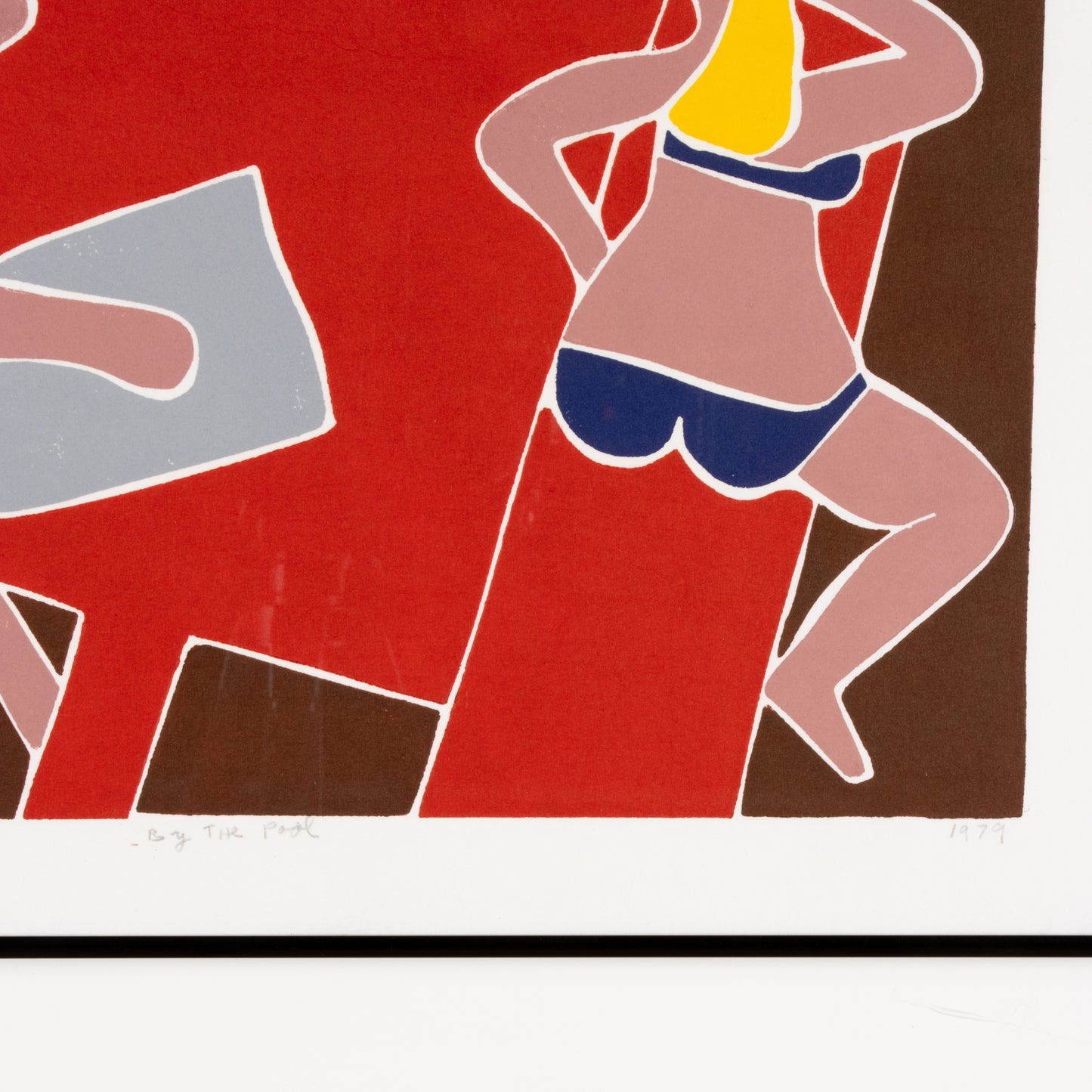 1979 Screen Print by Dan May "By the Pool"