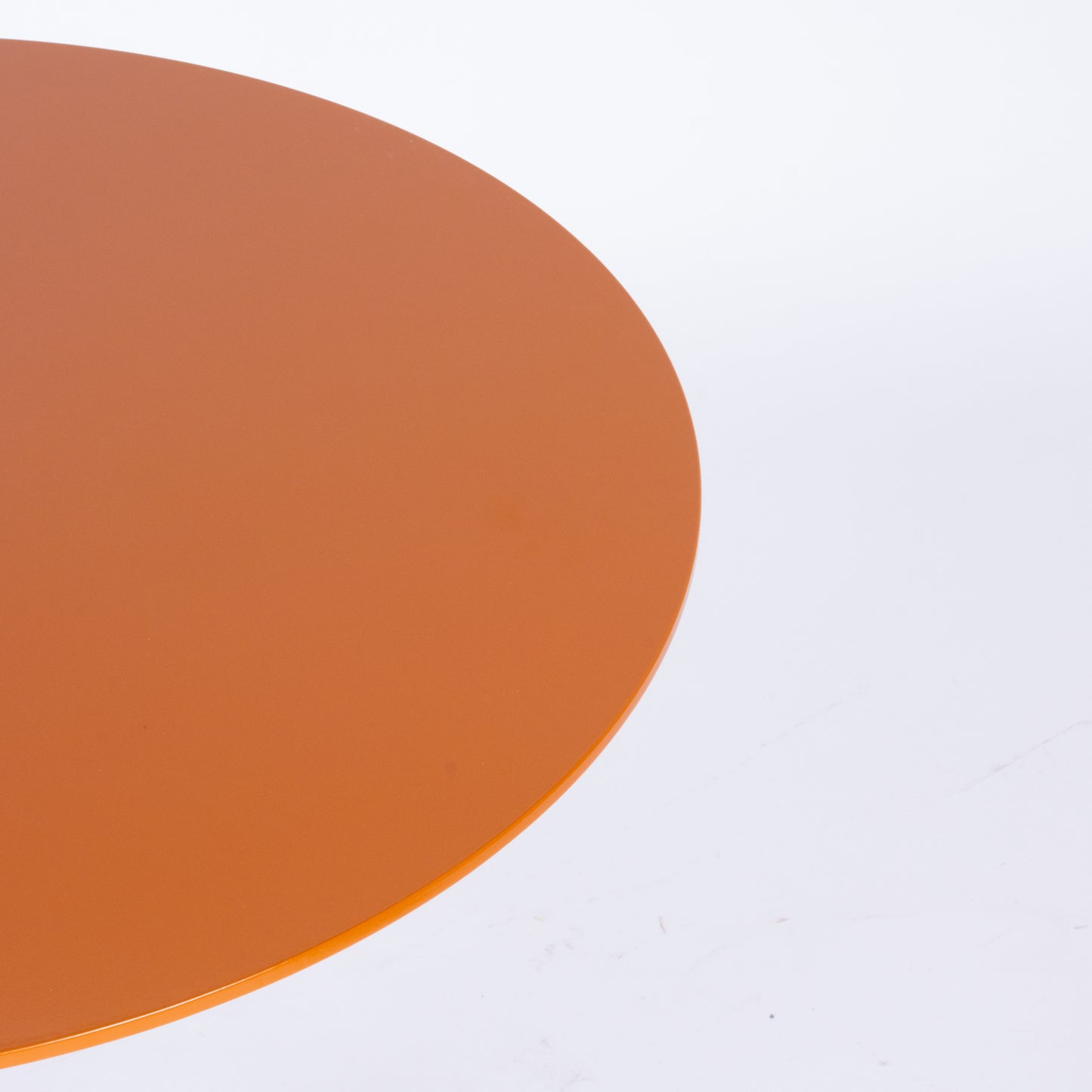 Custom Orange Steel Dining Table by Landscape Forms