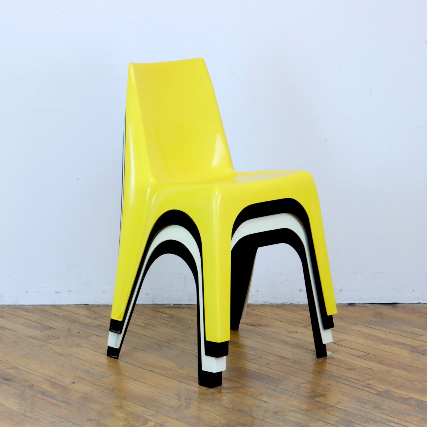 Pair of 1970s Borg Warner Space Age Stacking Chairs