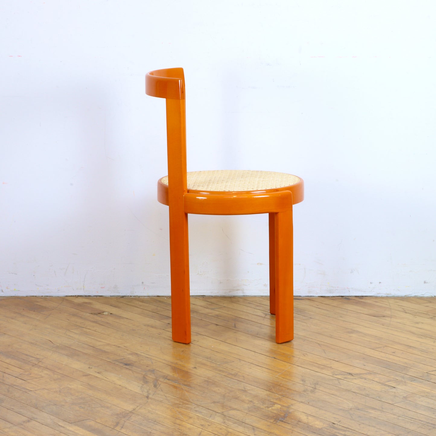 Set of 4 Vintage Italian Cane and Bentwood Chairs