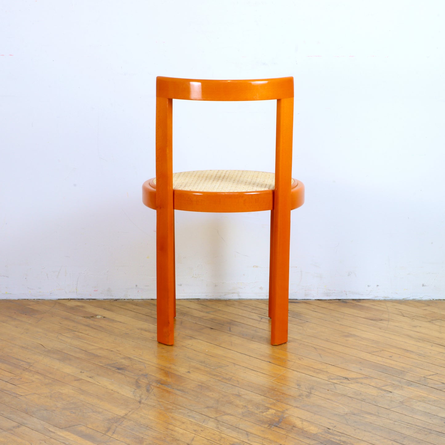Set of 4 Vintage Italian Cane and Bentwood Chairs