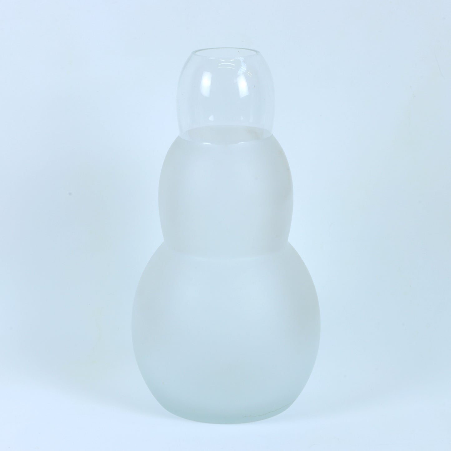 Large Postmodern Frosted Glass Vase