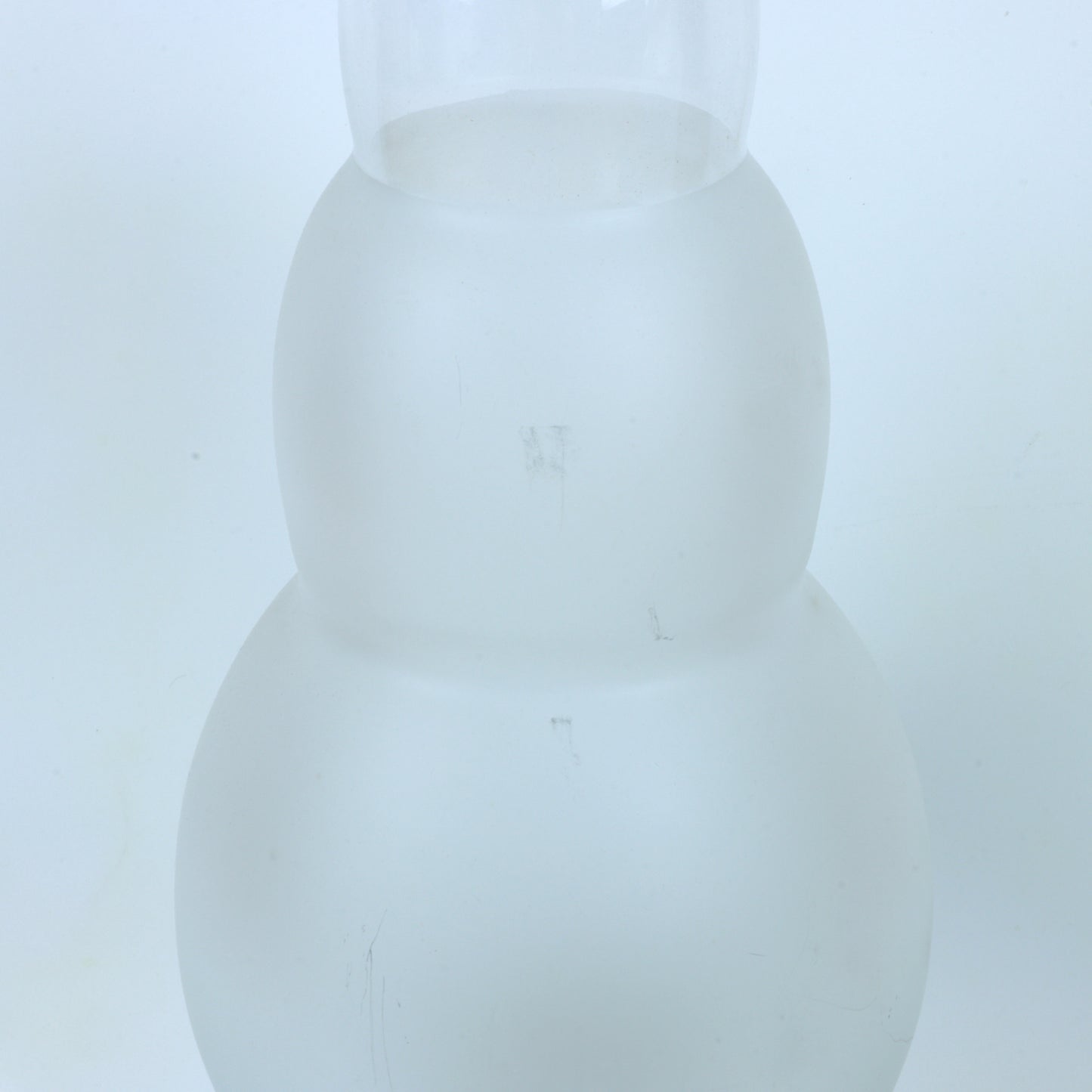 Large Postmodern Frosted Glass Vase