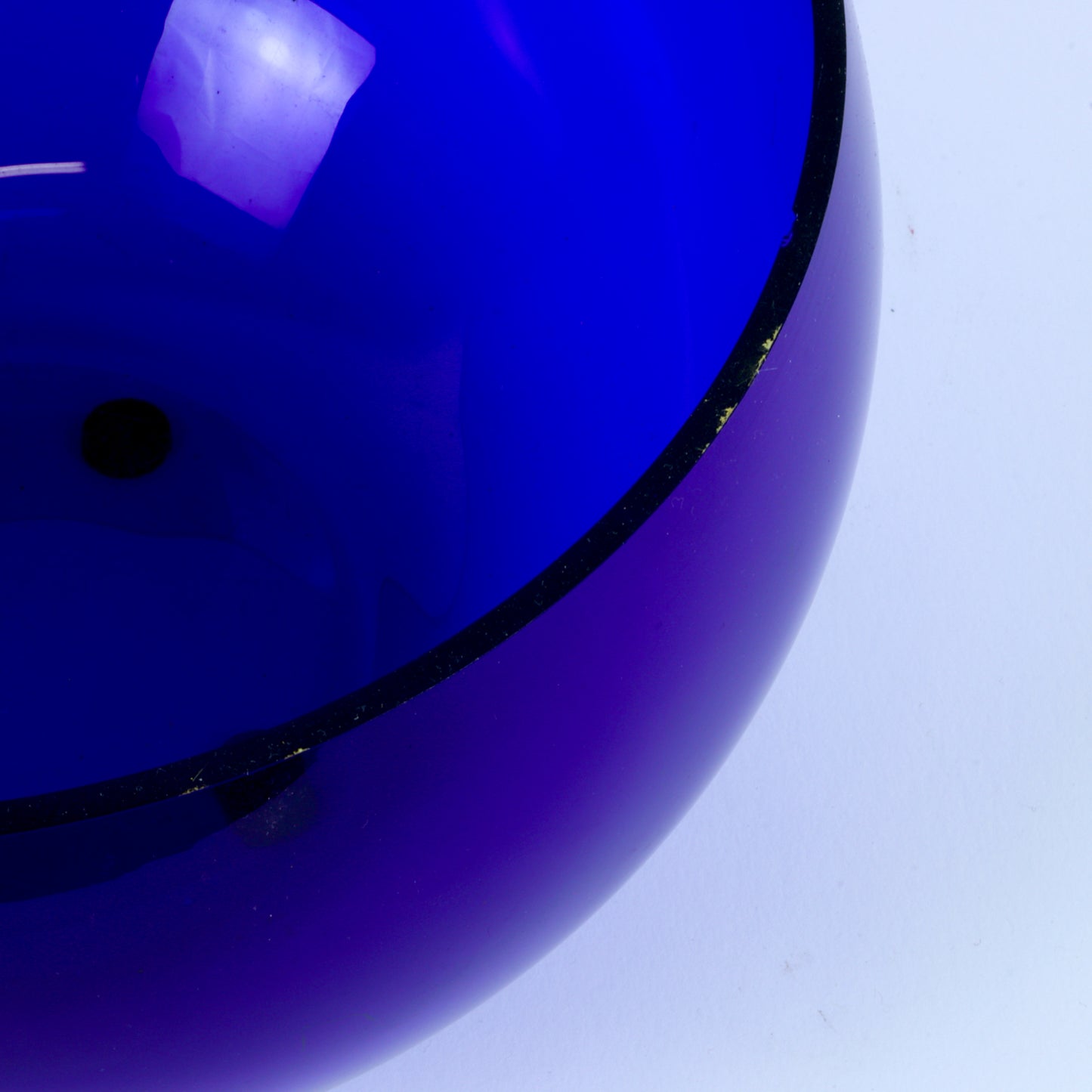 Large Vintage Cobalt Blue Glass Bowl