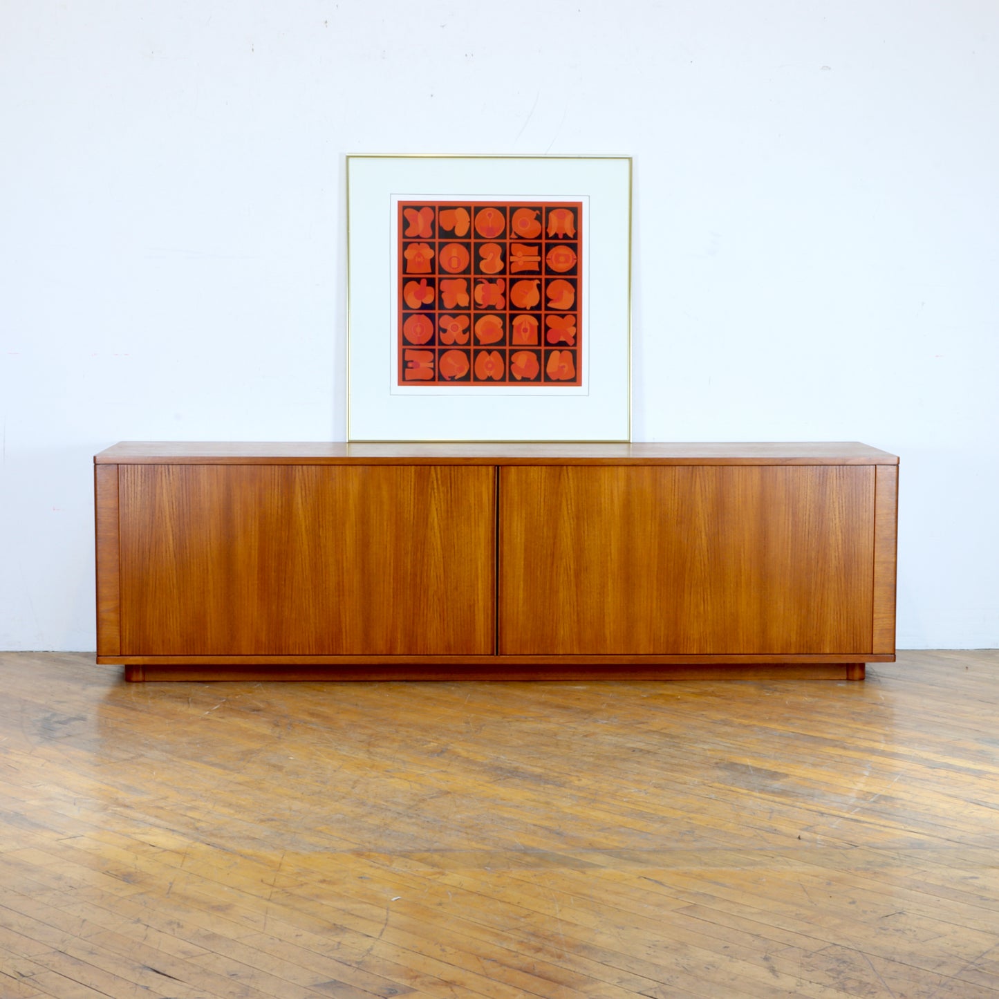 Vintage Hornslet Møbelfabrik Tambour Door Credenza