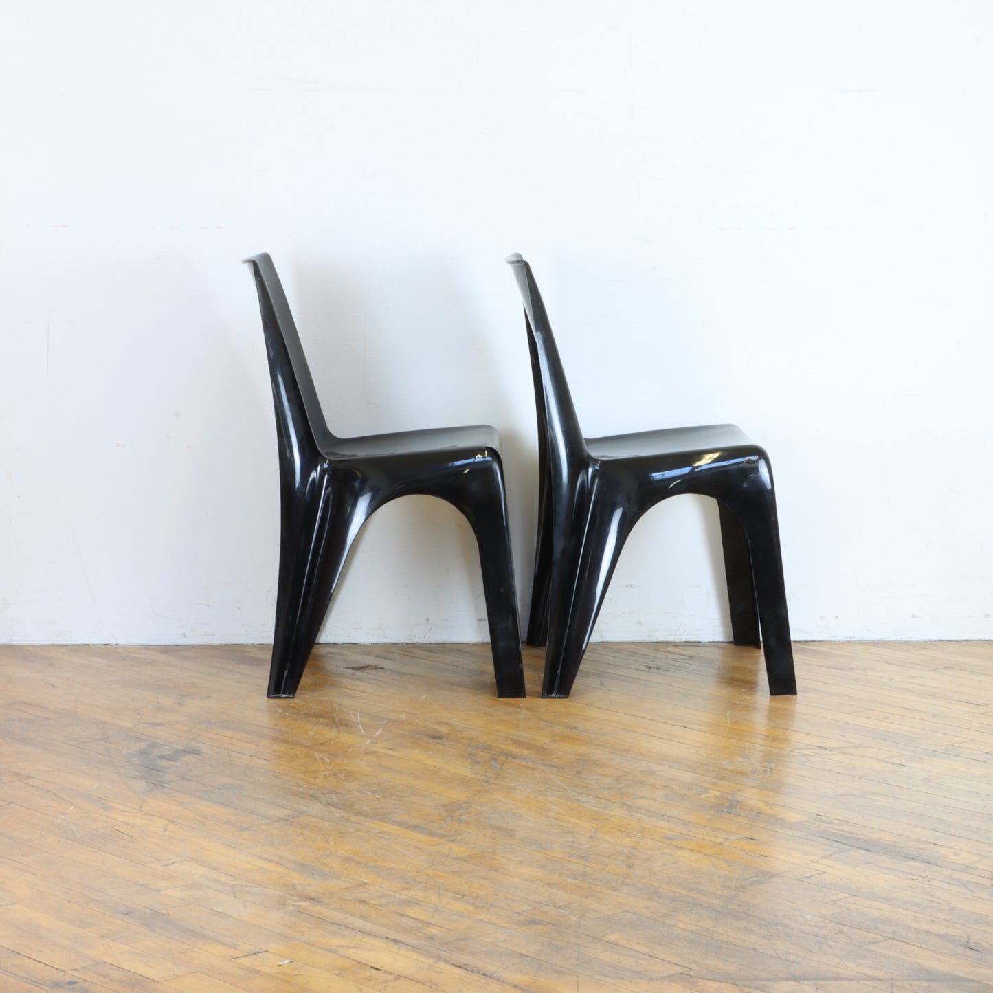 Pair of 1970s Borg Warner Space Age Stacking Chairs