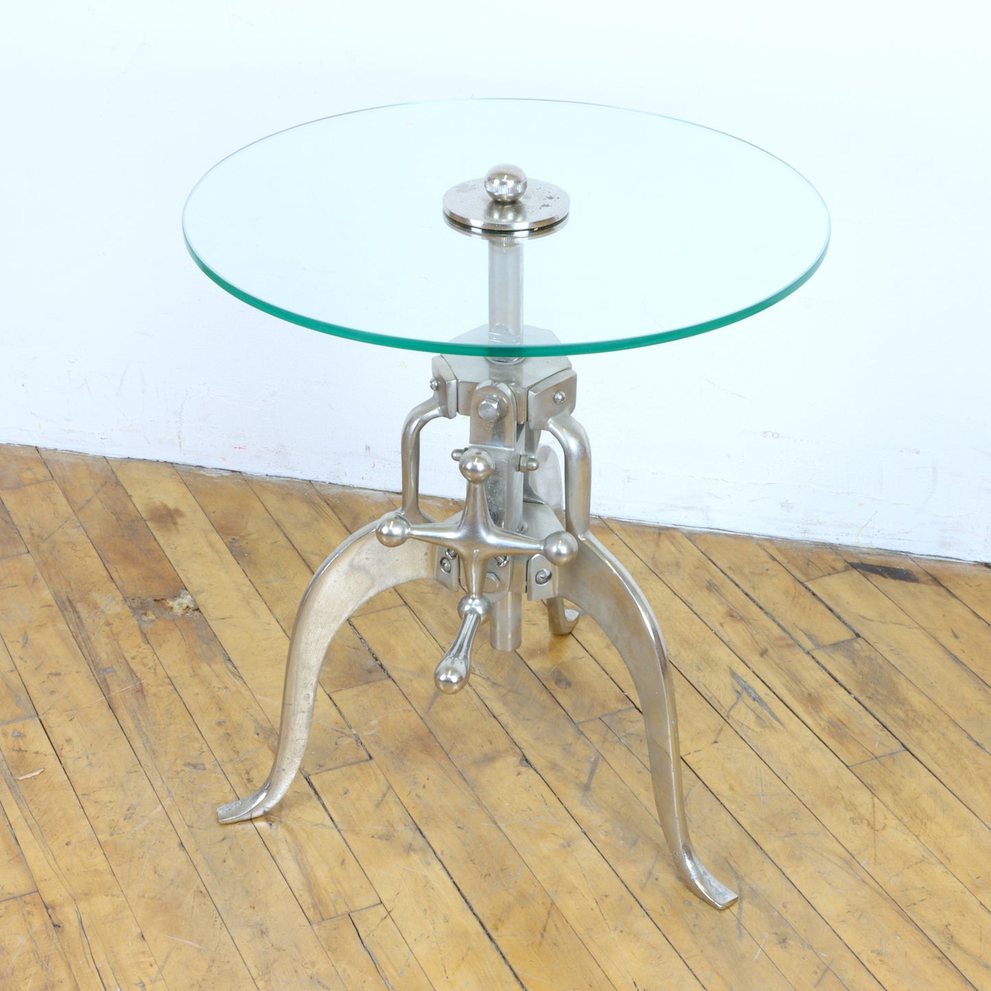 Industrial Adjustable Side Table