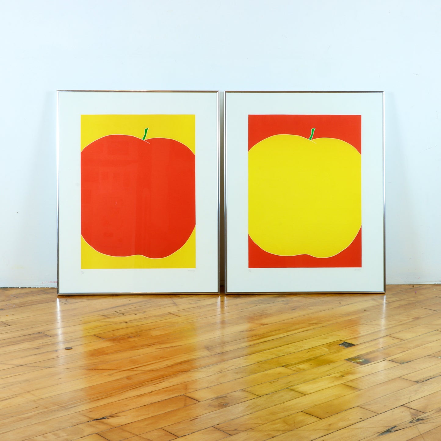 Pair of Vintage Apple Prints by Thom De Jong