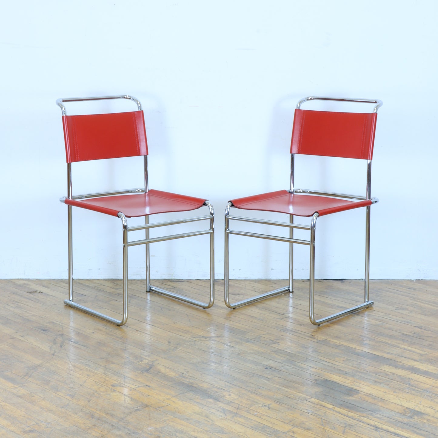Pair of Marcel Breuer B40 Chairs by Tecta