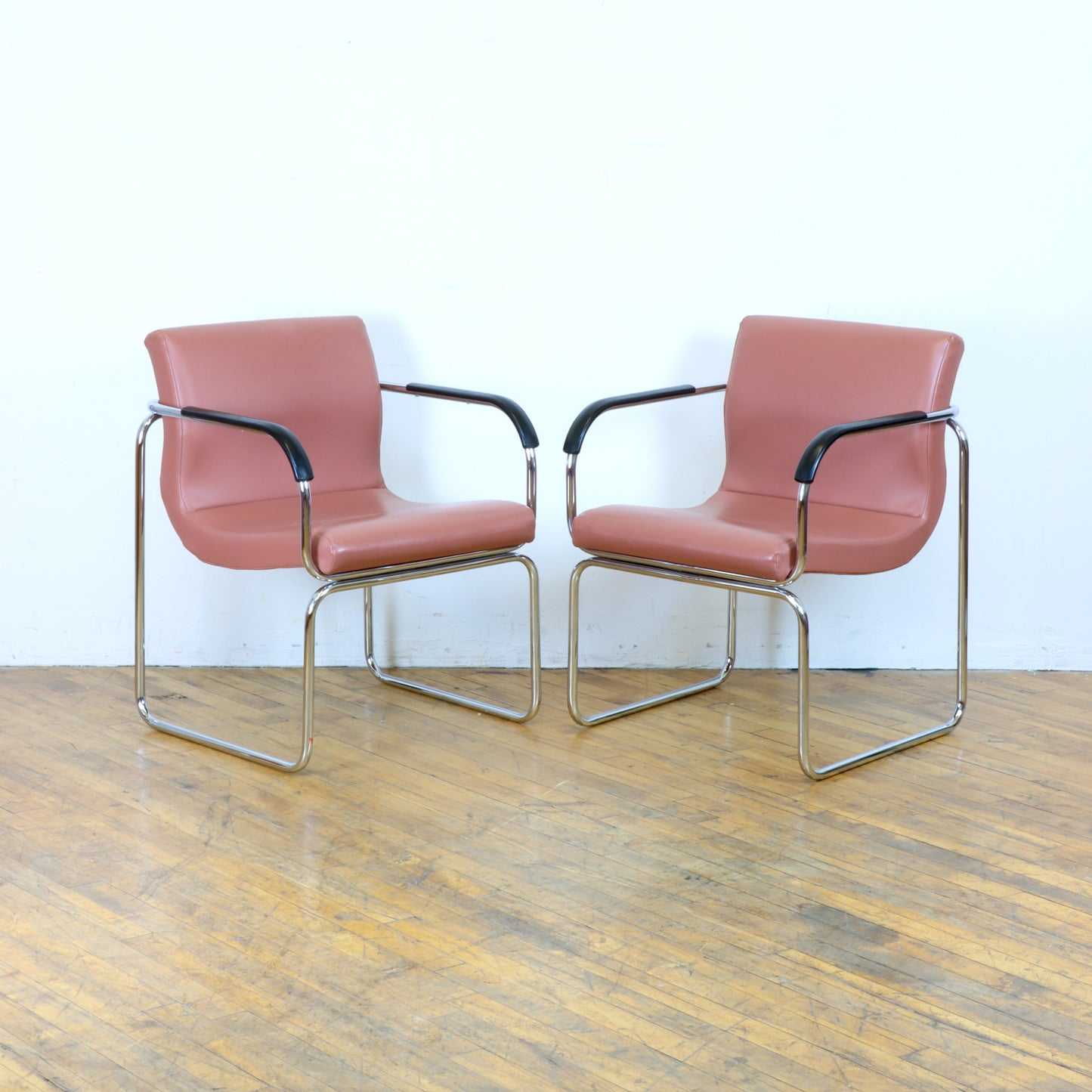 Pair of 1970s Bauhaus Style Armchairs