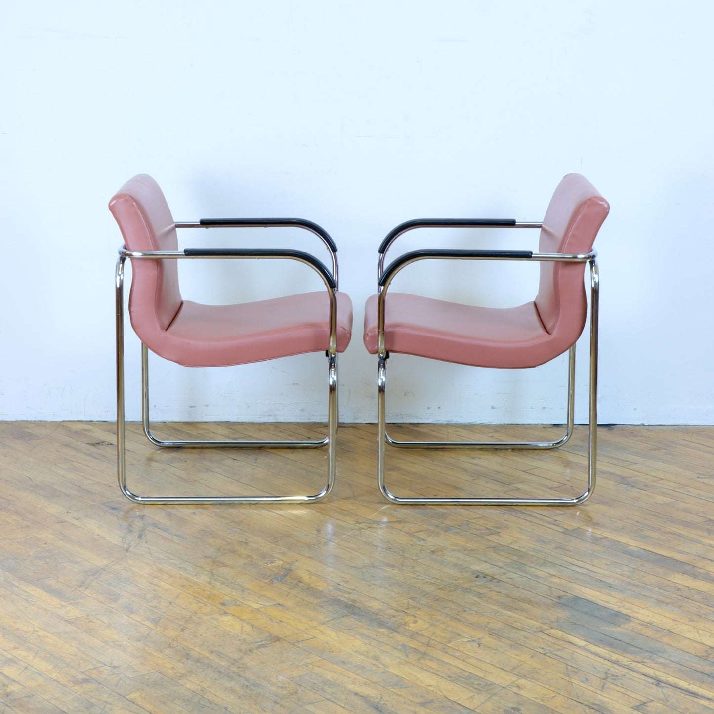 Pair of 1970s Bauhaus Style Armchairs