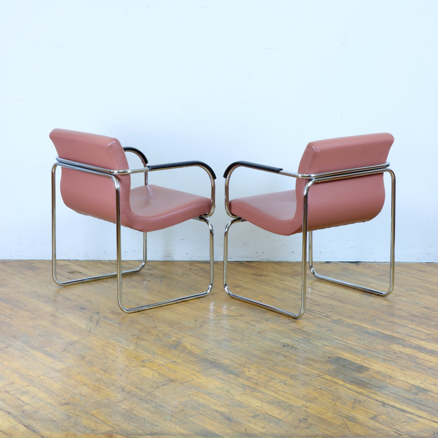 Pair of 1970s Bauhaus Style Armchairs
