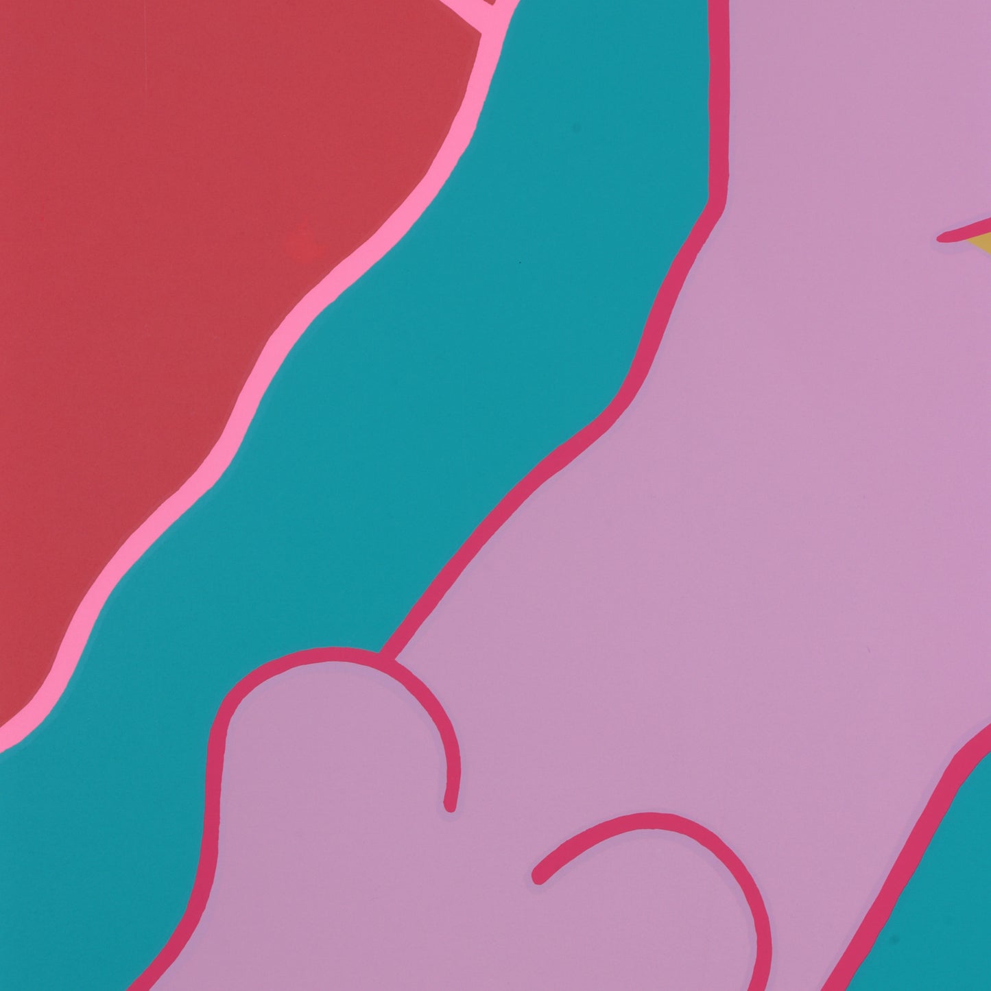 Large 1989 "Nude by Pool" Screen Print by Dan May