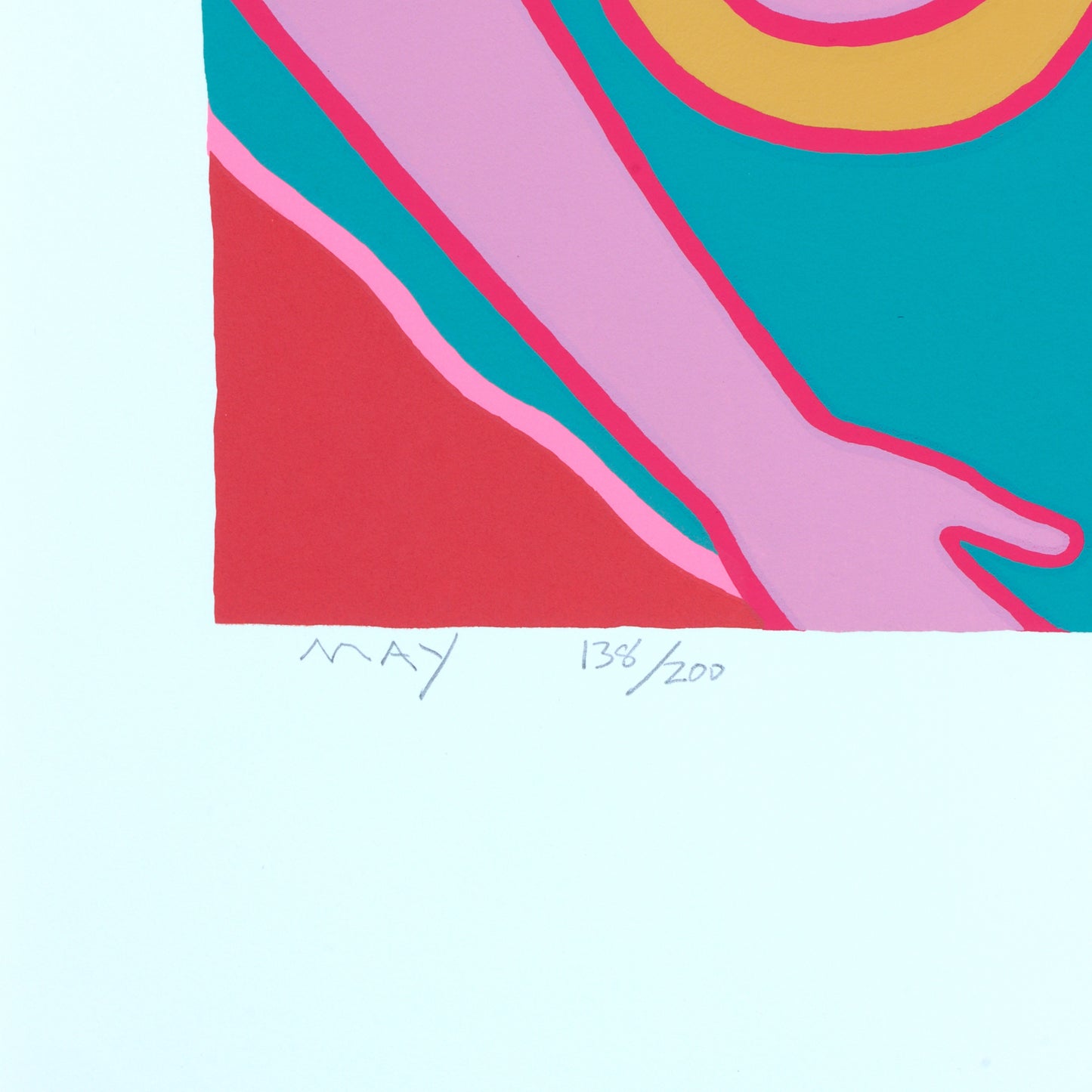 Large 1989 "Nude by Pool" Screen Print by Dan May