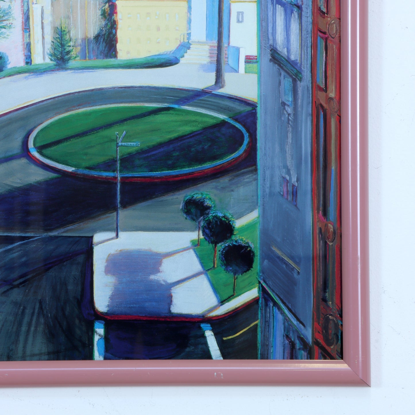 Framed Wayne Thiebaud "Circle Street" Print