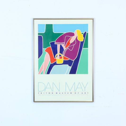 1980s Dan May Exhibition Poster