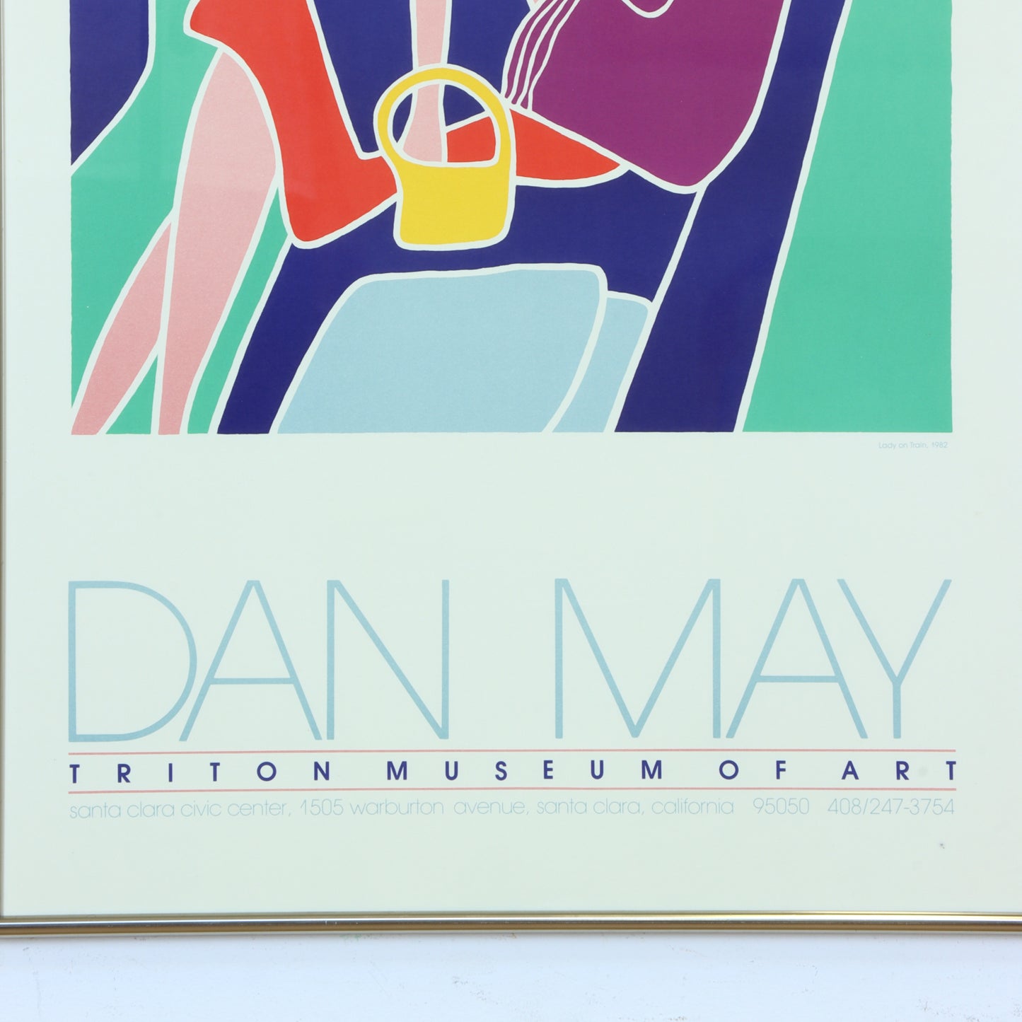 1980s Dan May Exhibition Poster